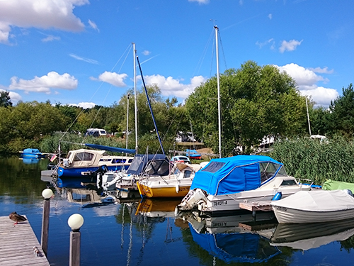 Blick vom Steg